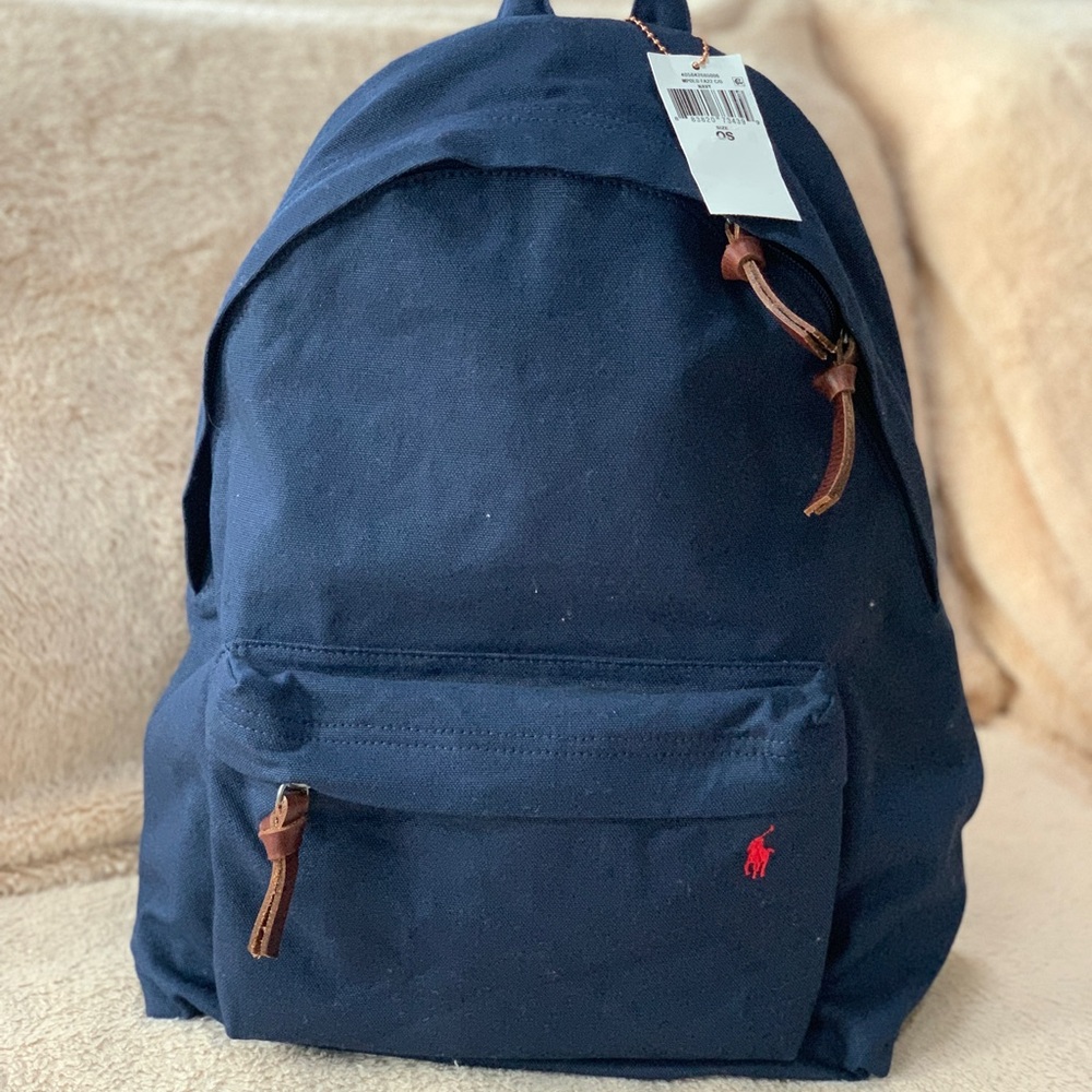 NEW Polo Ralph Lauren Mens Canvas Backpack Newport Navy